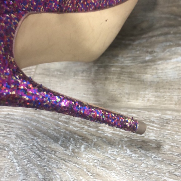 Steve Madden Galaxxie Glitter Sequin Dress Pump Pink Purple Women's 10 - Picture 7 of 10